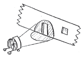 風(fēng)機(jī)將空氣覆蓋整個(gè)進(jìn)風(fēng)口